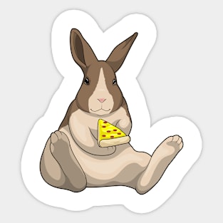 Bunny Pizza Sticker